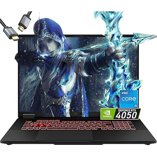 ASUS-TUF F16 Gaming-Laptop RTX 4050 - Intel Core 5 210H Beat AMD Ryzen 7 7435HS -16" FHD+ Display 144Hz- 16GB RAM -1TB PCIe SSD -RGB Backlit Keyboard -G-SYNC -Portatil Gamer PC -Windows 11 -HDMI Cable