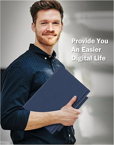 Miniatura 8 de Moko Funda tipo compatible con Microsoft Surface Pro 7 Plus/Pro 7/Pro 6/Pro 5/Pro 4/3, teclado inalámbrico ultra delgado con trackpad