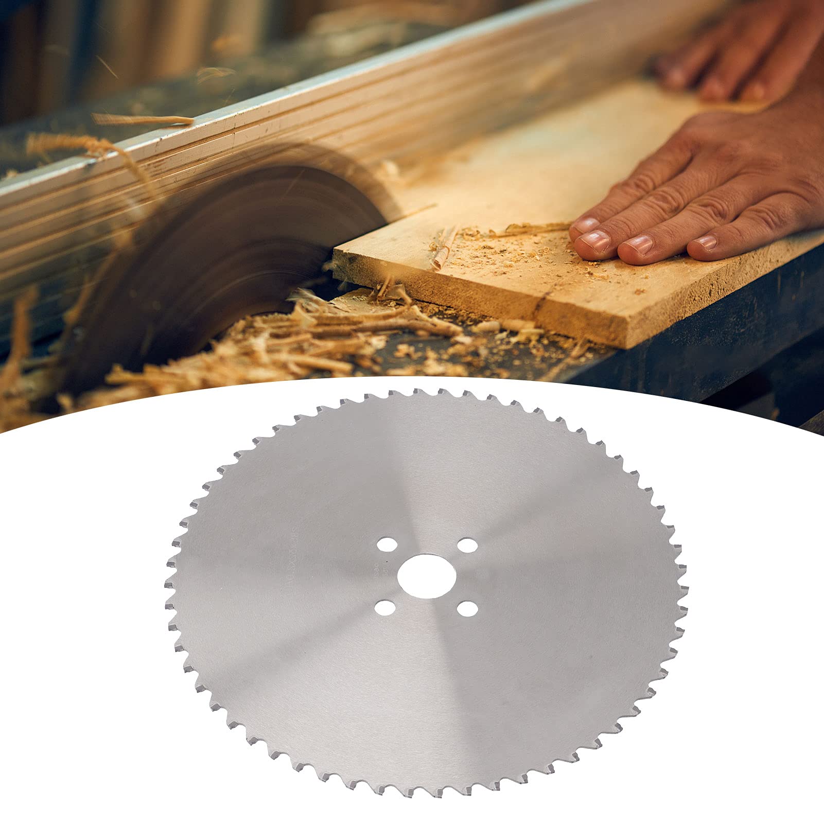 Tarcza piły tarczowej z węglikami spiekanymi 285 mm x 32 mm x 2,0 mm - Tarcza tnąca do drewna z zębami kwadratowymi 60T - kompatybilna z piłami stołowymi do litego drewna, płyt