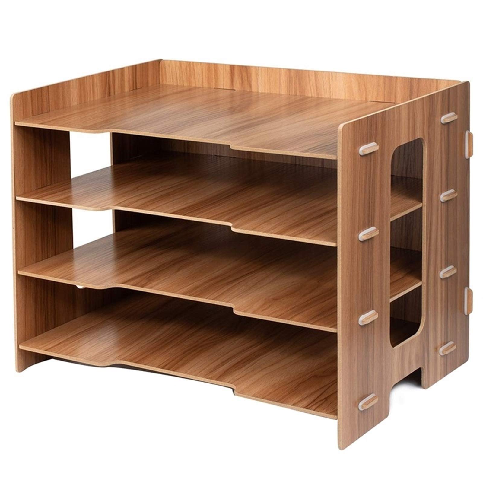 Bastidores de archivos Organizadores de archivos - Tamaño de letras, bandejas for escritorio-Gefile Sorter A4 Document Desk Tyidy Organizer Storage Rack Bandeja Titular Oficina Suministros de papelerí