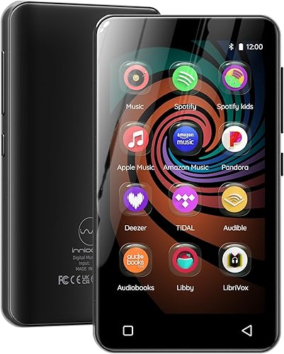 innioasis Reproductor de MP3 de 160 GB con Bluetooth y WiFi, reproductor de música con Spotify, Pandora, Tienda Music, pantalla táctil de 4