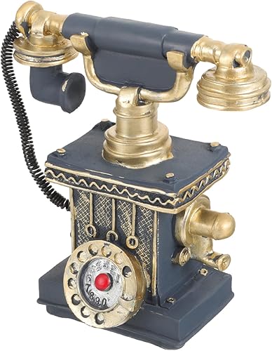 Happyyami Miniature Vintage Telephone Model for Dollhouse Decor Retro Style House Decoration for Boys and Girls and Collectors Detailed