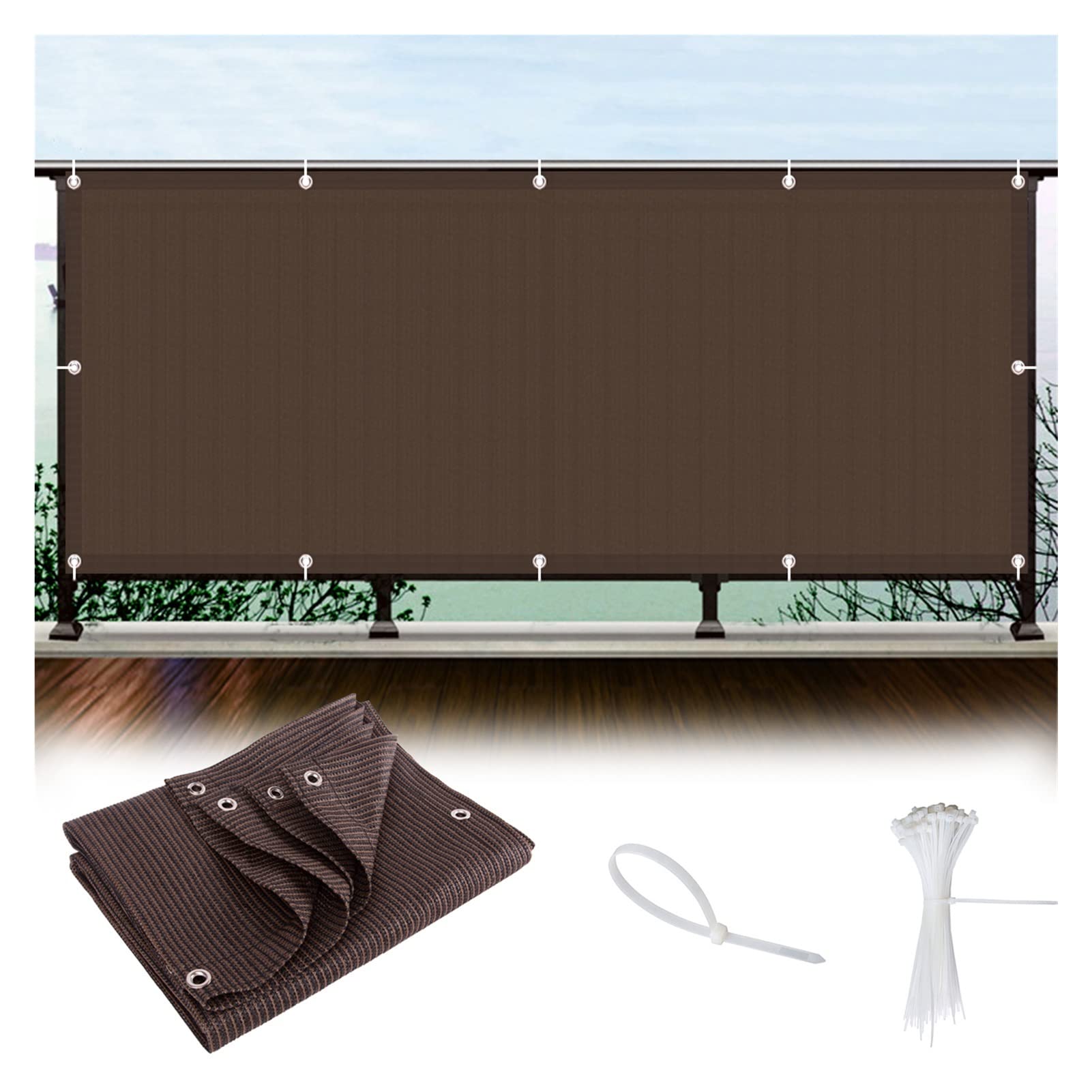 Protection de l'intimité et anti-UV brise-vue balcon PEHD