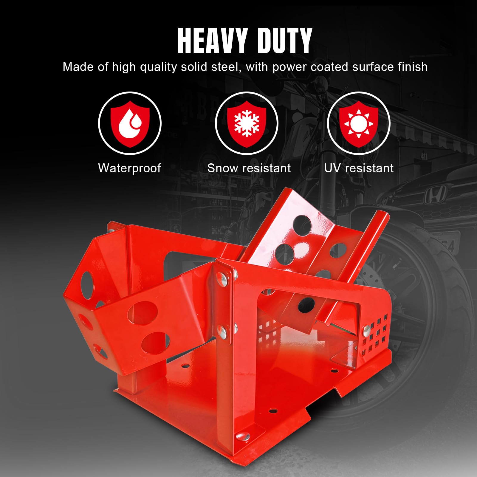 Jack Boss Motorcycle Wheel Chock - 1800 Lbs Support -6