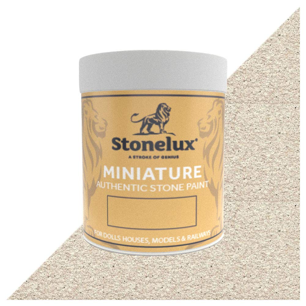 StoneLux® Miniature Paint - Stone Effect Paint for Dolls Houses, Models, Dioramas & Scenery LAMPORT 250ml