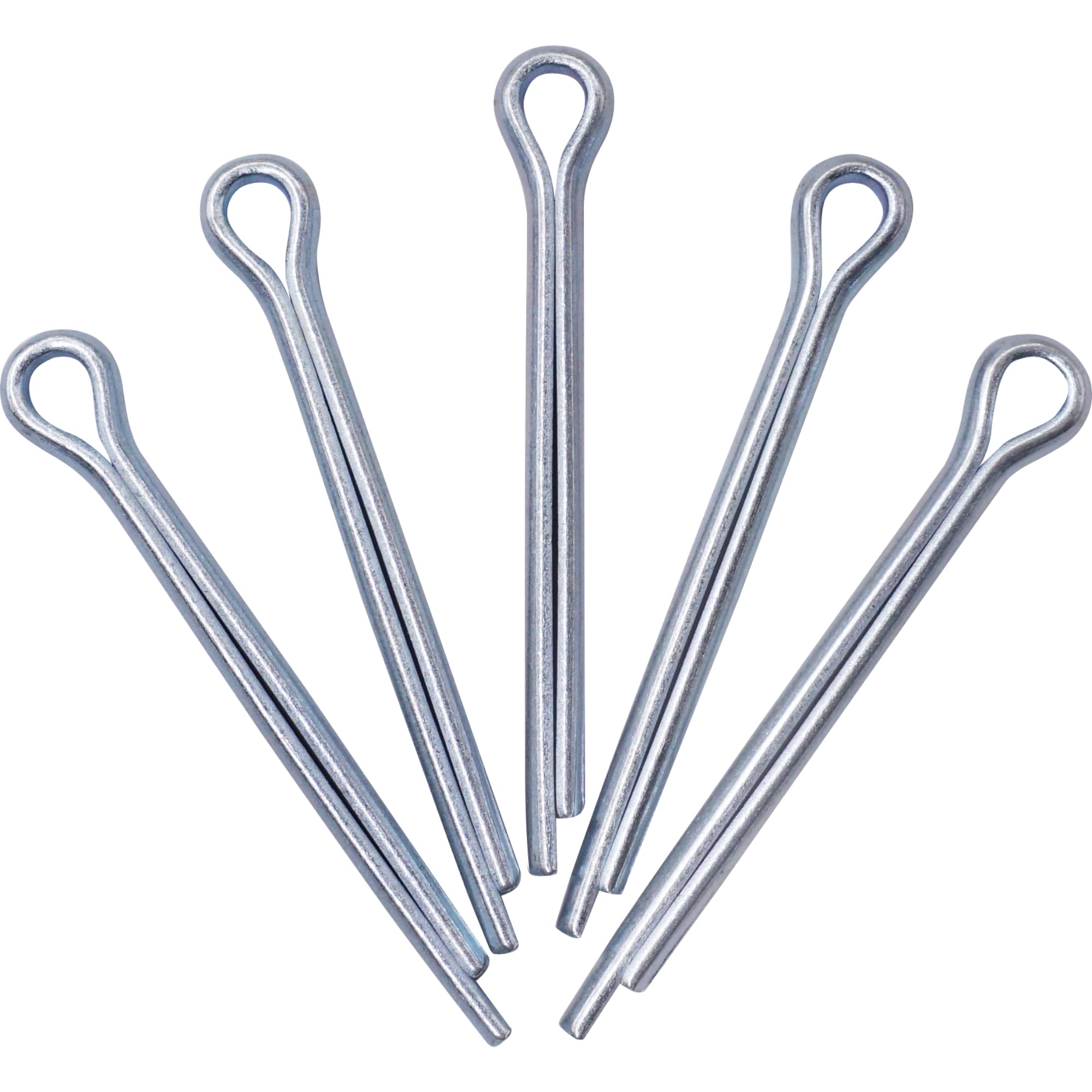 SKIR'CO (20 pezzi) Coppiglie in acciaio zincato 3,2 x 40 mm, coppiglie divise, DIN 94, coppiglie in metallo