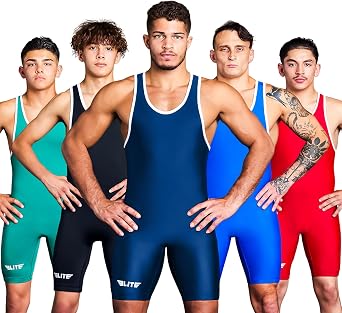 Elite Sports Mens wrestling singlets, Powerlifting Singlet, Standard Singlet for Men, Wrestling Uniform
