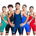 Elite Sports Unisex Adult Wrestling Singlet Singlet, Navy, A2