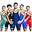 Elite Sports Mens wrestling singlets, Standard Singlet for Men Wrestling Uniform (Navy, Large), Navy, L