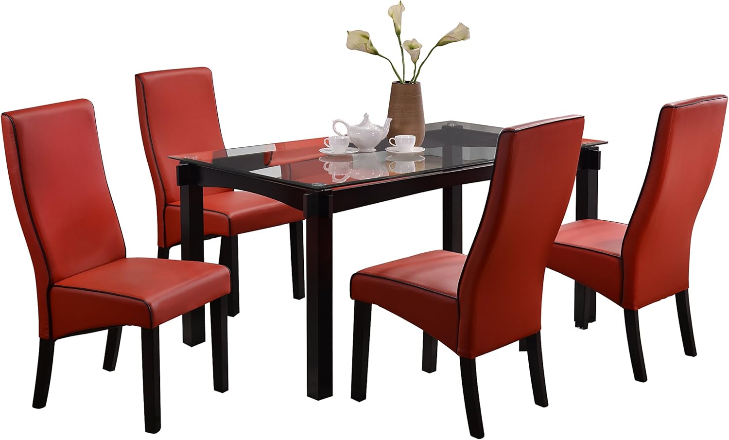 Pilaster Designs Dining Kitchen Table & Red