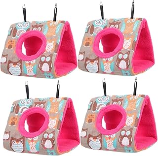 Balacoo 4 Pçs Ninho Casa Gaiola Papagaio Redes Tenda De Inverno Para Bichos De Pelúcia Tenda Pendurada Gaiola De Pássaro Rede Casa Papagaio Casa De Papagaio Refúgio De Pássaro De Pelúcia