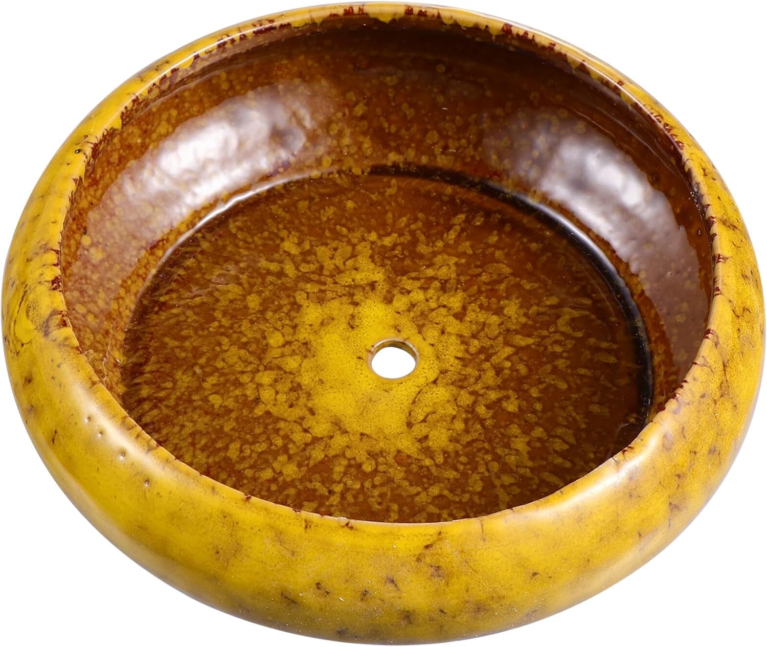 Cabilock Retro Ceramic Flower Pot for and Bonsai Vintage Planter Container for Plant Glazed Design