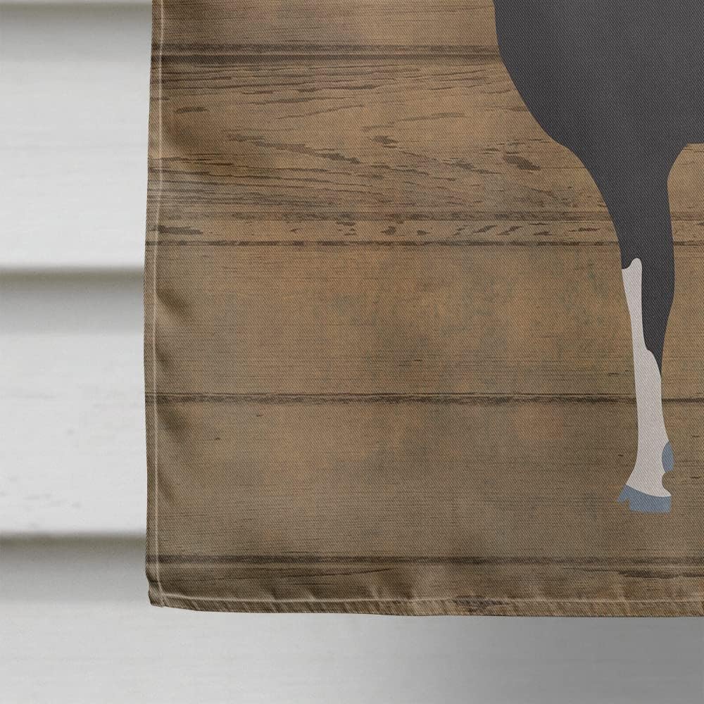 Caroline's Treasures CK6828CHF Black Bengal Goat Welcome House Flag Large Porch Sleeve Pole Decorative Outside Yard Banner Artwork Wall Hanging, Polyester, House Size, Multicolor