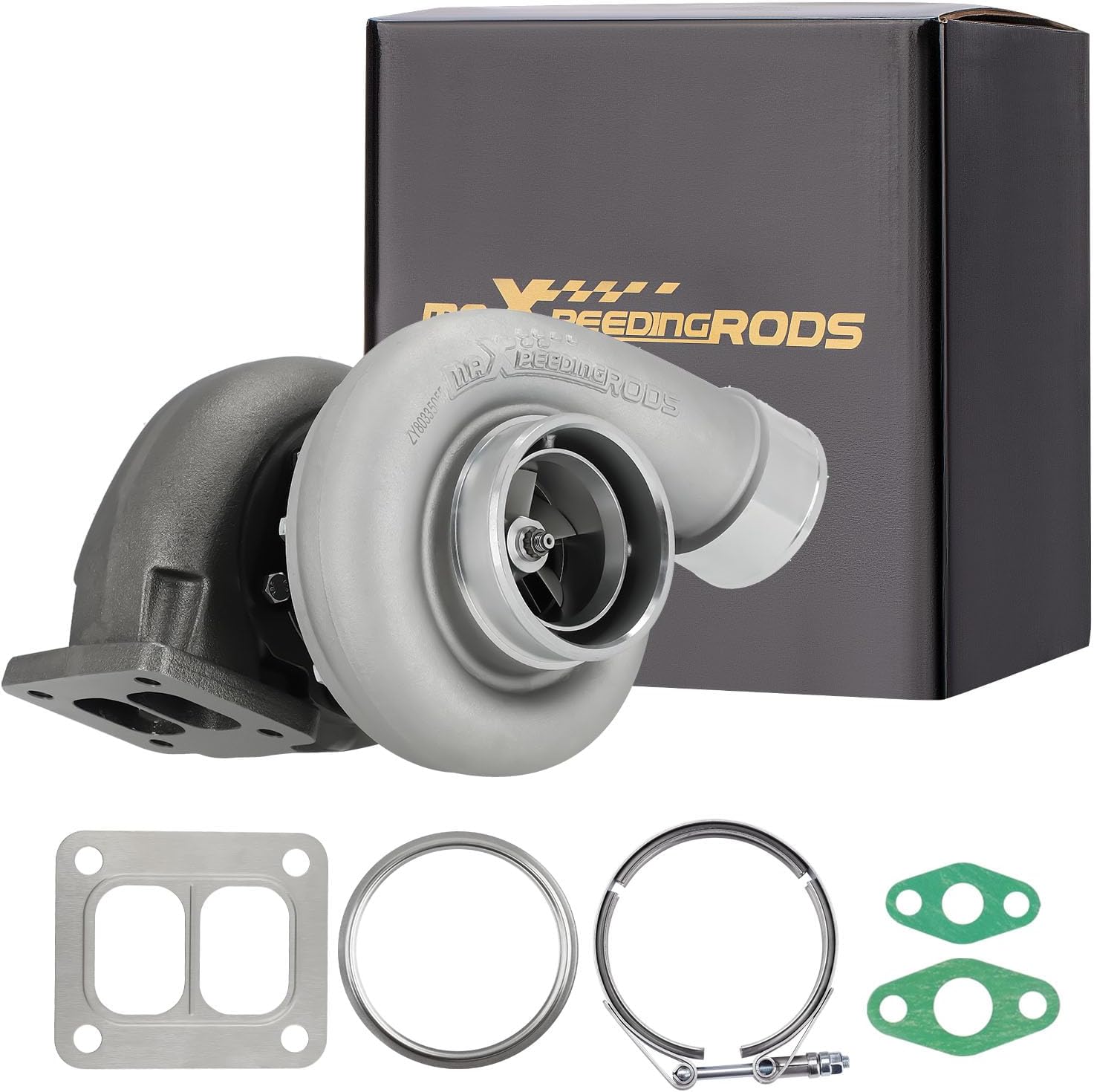 maXpeedingrods GT45 T4 Turbo Turbocharger for 4.0L-6.0L Engine for Chevrolet Camaro 1967-2002 Silverado 1500, for Ford Mustang 1979-2020, for Dodge Challenger 2009-2020, Basic VL Series