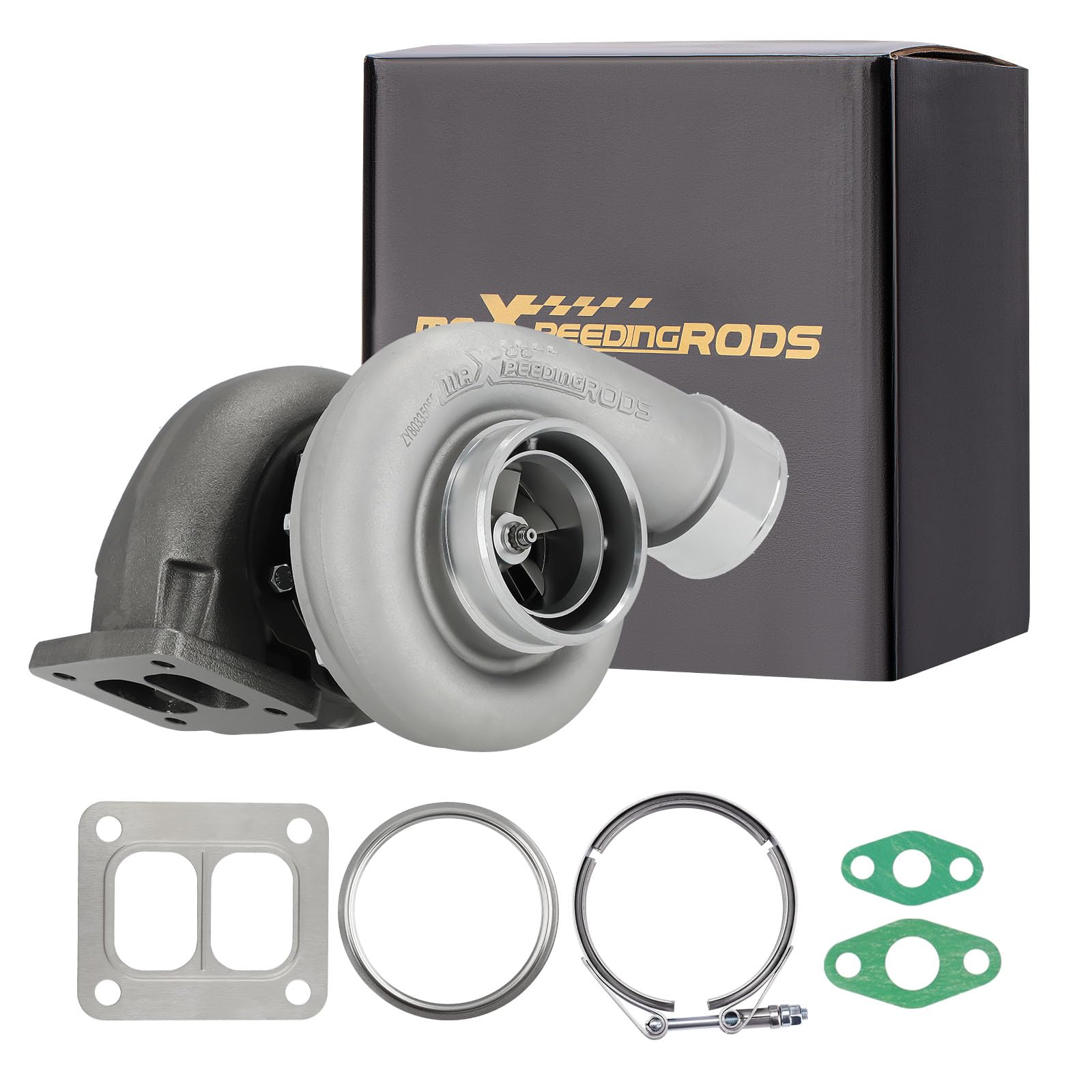 maXpeedingrodsGT45 T4 Turbo Turbocharger for 4.0L-6.0L Engine for Chevrolet Camaro 1967-2002 Silverado 1500, for Ford Mustang 1979-2020, for Dodge Challenger 2009-2020, Basic VL Series
