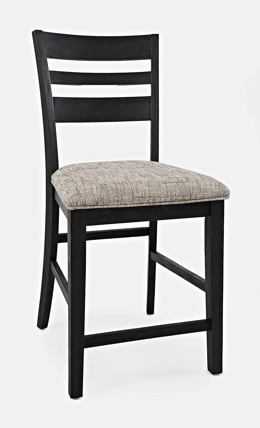 Jofran Altamonte Ladderback Stool Counter Barstool Set, 20X23X42, Dark Charcoal