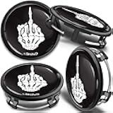 Set of 4 x 75mm Wheel Centre Caps Compatible with Mercedes Benz B66470207 / B66470200 Black CM 22 X