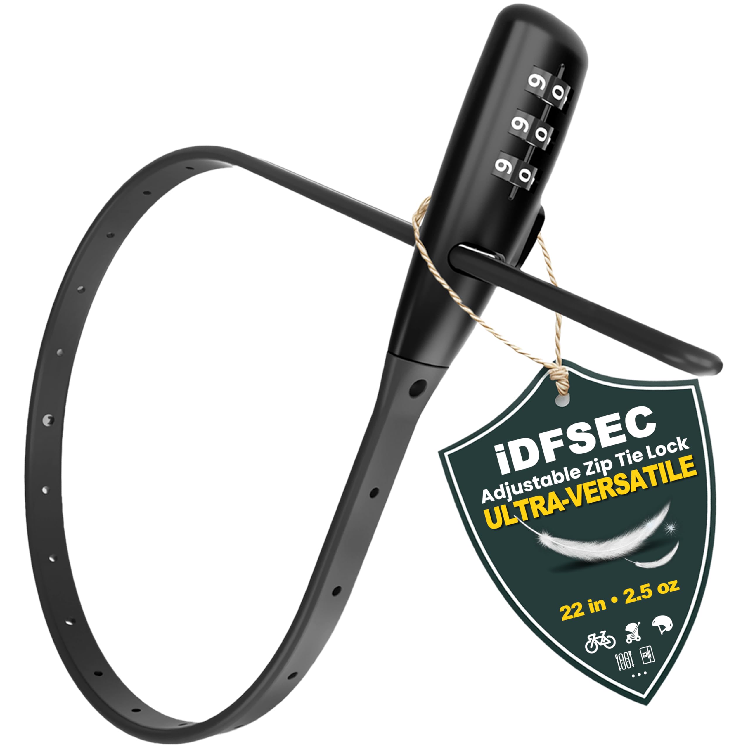 セキュリティ・セーフティ 0071 Amazon.com: iDFSEC Zip Tie Bike Lock, Adjustable Cable Lock with