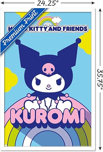 Vista 61 de Trends International Hello Kitty and Friends - Póster de pared Kuromi, 22.37 x 34.00 pulgadas, versión premium sin marco