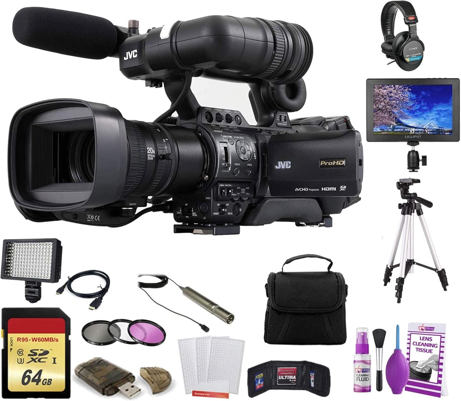 JVC GYHM850U ProHD Compact Shoulder Mount Camera with