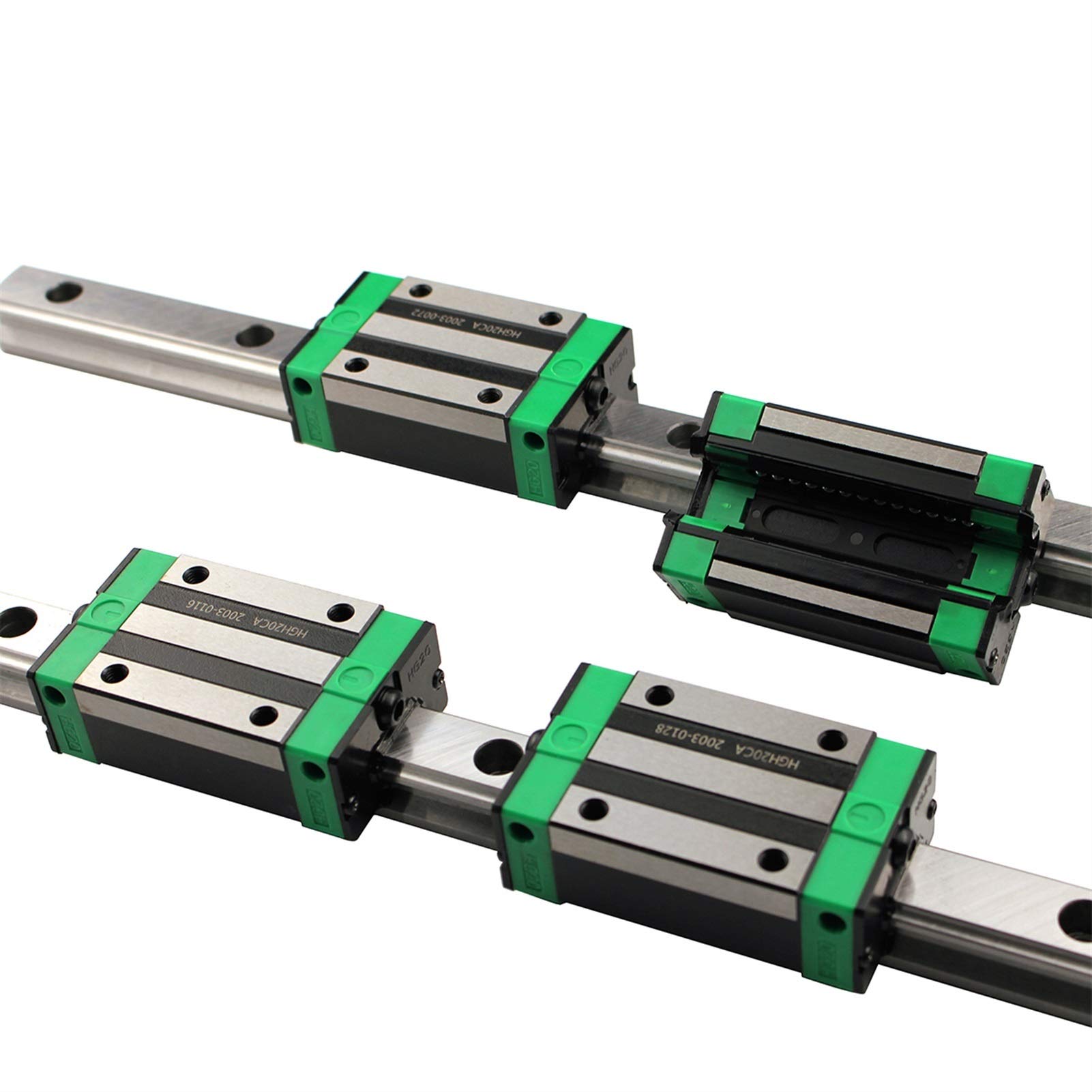 Linearbewegungen RU HGR20 Quadrat Linearanführungen Schiene 2Set HGR20+Block HGH20CA +SFU1605 Kugelschraube 5mm Blei +BK12BF12 CNC Linearantrieb Chfeng-G. (Guide Length : HGR20 700 1605 750)