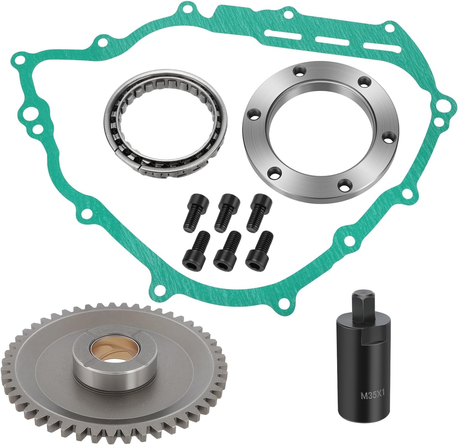 Starter Starting Clutch One Way Gear Bearing Gasket