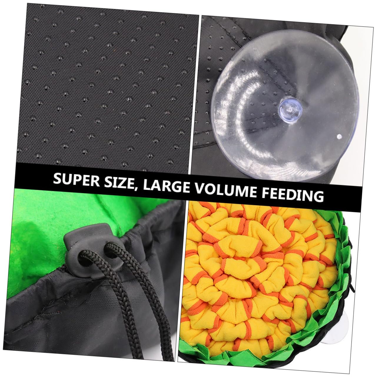Hundeschnüffelmatte für Langsames Füttern aus Fleece und Oxford Stoff