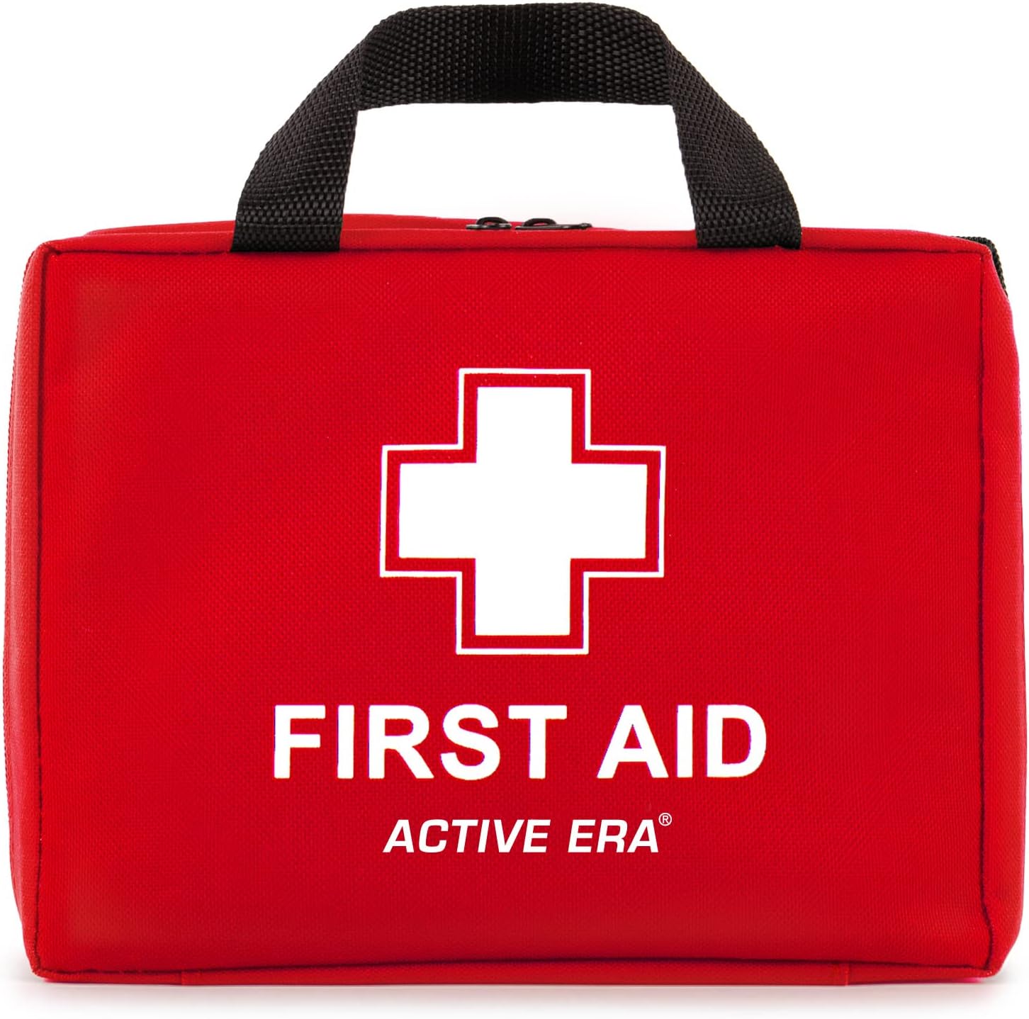 Premium First Aid Kit by Active Era - All-Purpose 90 Pieces First Aid Kit for Camping and Hiking with Medical Supplies and Handle - First Aid Kit for Home, Cars