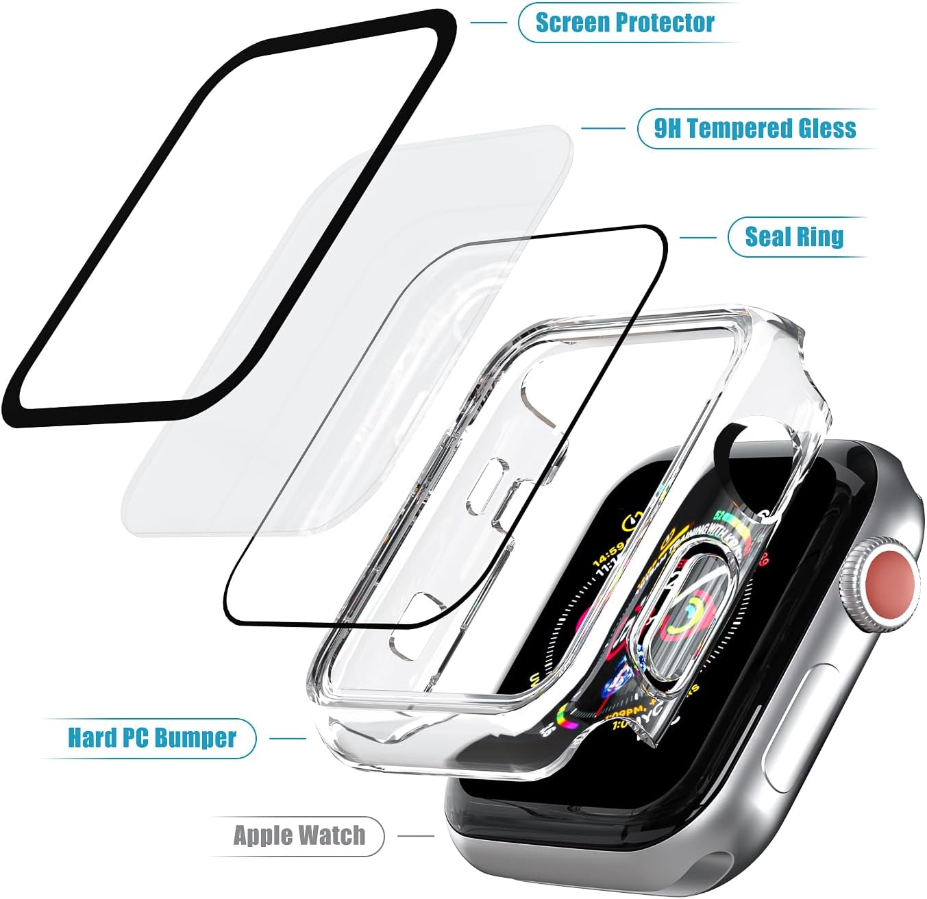 Case for Apple Watch Screen Protector, Series 3/2/1 42mm image 5