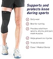 Vista 3 de Neo-G Rodillera para uso diario, deportes, buena para esguinces, tensiones, músculos débiles, rodilleras para hombres y mujeres, flujo de aire