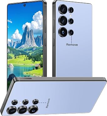 I25 Ultra 5G Unlocked Smartphone,16GB+512GB 7000mAh Fully Cell Phone for Android 14, 6.99" HD Screen Unlocked Cell Phone, 68MP+108MP Dual Camera/Dual SIM/Fingerprint Titanium Blue