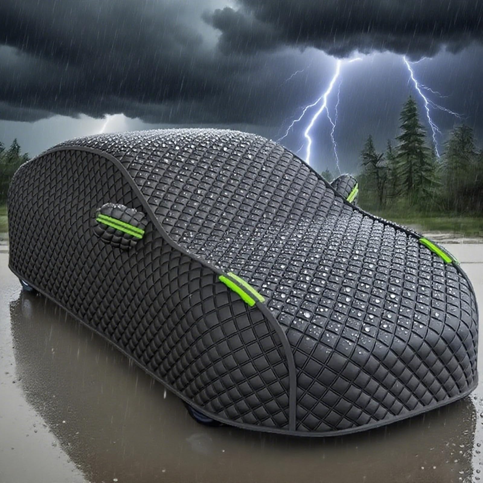 Bâche Voiture Extérieur Anti Grêle pour kia Ceed 2018-2023 Housse de Protection Exterieur Anti-grêle Imperméable Respirante