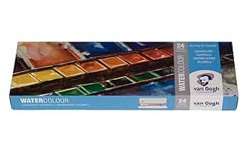 Amazon | ターレンス 固形水彩絵具 ヴァンゴッホ 24色金属ケース