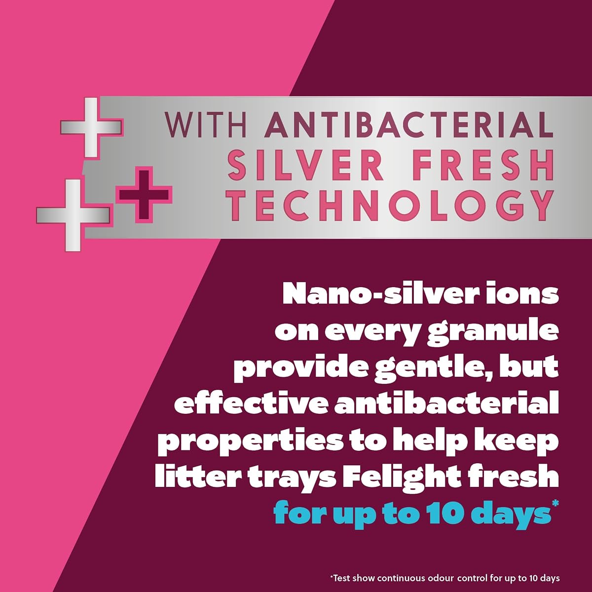 Felight | Non-Clumping Cat Litter with Antibacterial Silverfresh Technology | Prevents Odours for up to 10 Days | Made in the — view 3