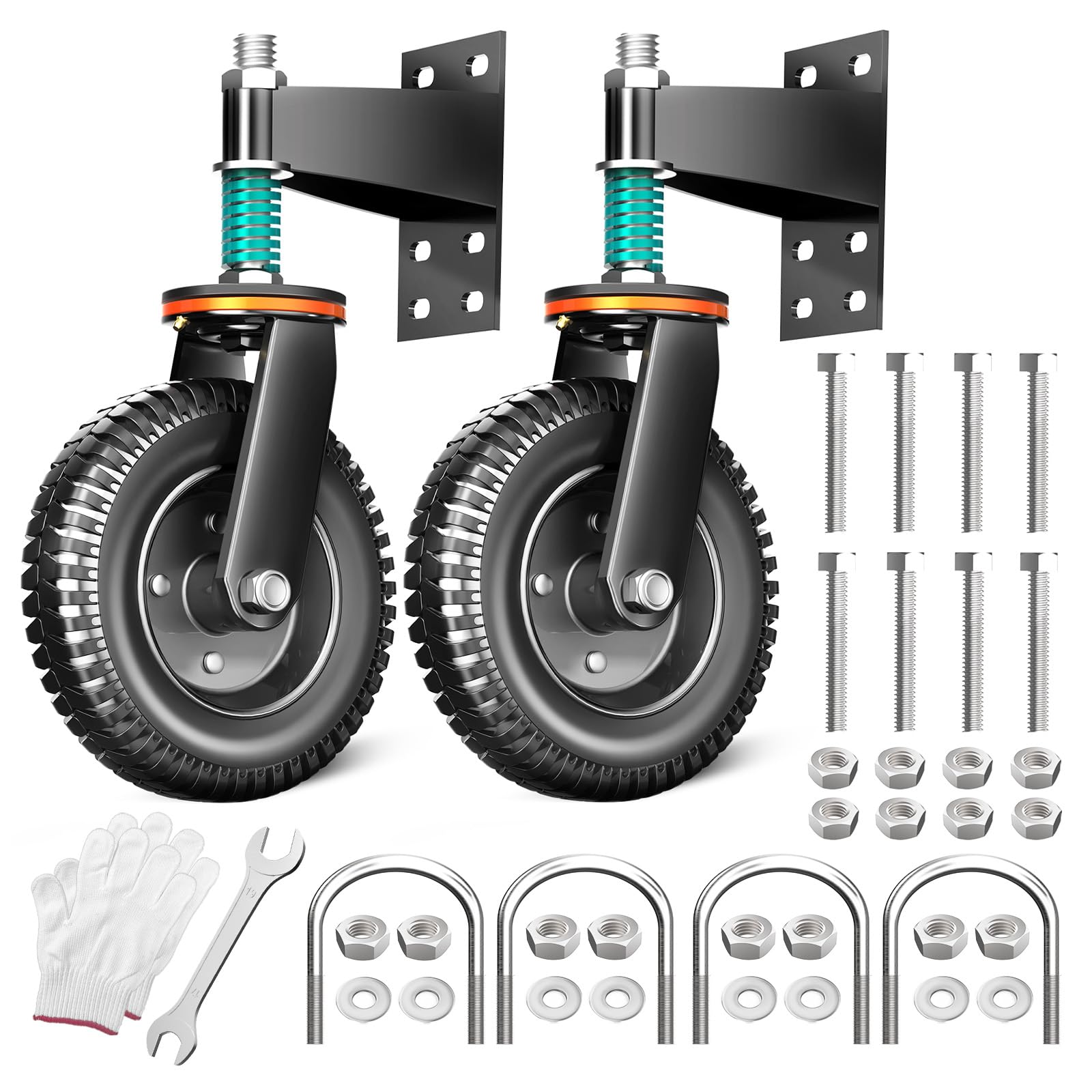 Photo 1 of ***missing 1 wheel***FVCLBZ 6-Inch Heavy Duty Gate Wheel (2-Pack)