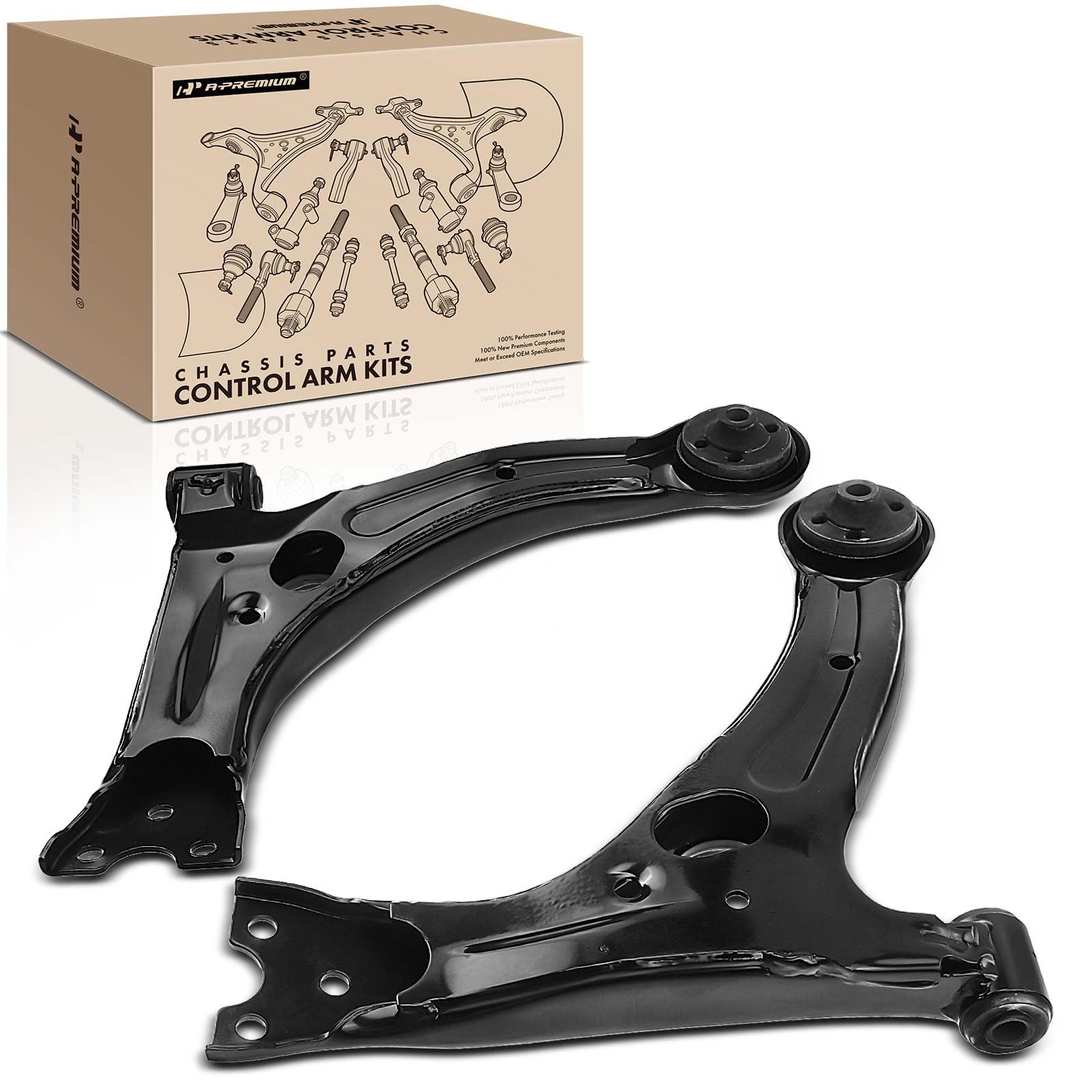 MOTOKU Front Lower Control Arm Bushings – Pair For Toyota Corolla, Matrix, Pontiac Vibe