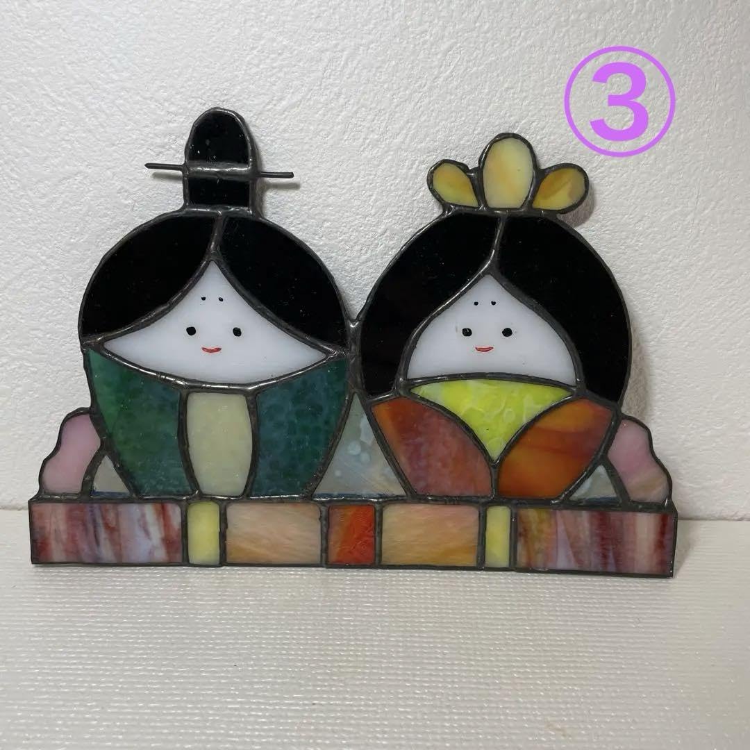 Amazon.co.jp: ステンドグラスお雛様パネル③ : ホーム＆キッチン