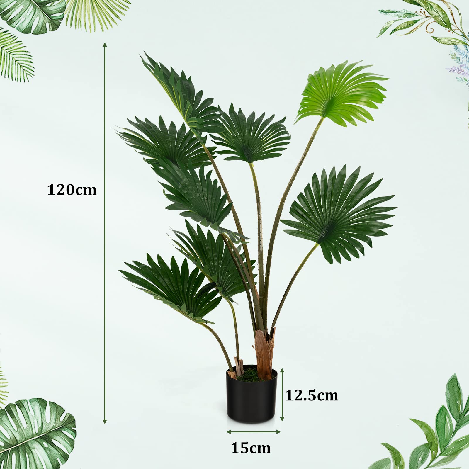【新着商品】TANGKULA 観葉植物 フェイク 120cm フェイクグリーン Amazon｜TANGKULA 観葉植物 フェイク 120cm フェイクグリーン 人工観葉