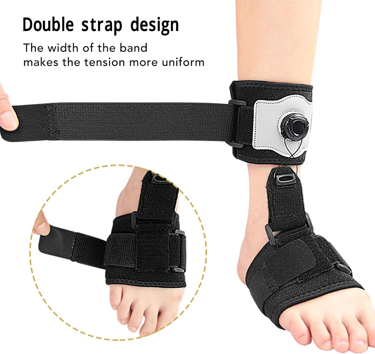 Horoper Drop Foot Brace, AFO Foot Drop Brace Day Night Ankle Support Drop Foot Brace Ankle Brace for Foot Drop Foot Drop Brace Sleeping
