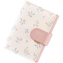 Small Wallet for Women Cute Slim Trifold Wallet Floral Card Holder Mini Purse with ID Window