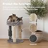 Patrocinado Patrocinado Estás viendo este anuncio basado en la relevancia del producto para tu consulta de búsqueda. Deja comentarios sobre el anuncio MECOOL Árbol para Gatos 4 en 1 Pequeño, Poste Rascador con Torre de Cama Suave, Postes de Yute con Alfombra de Sisal con Tres Juguetes Colgantes de Pelota y Cepillo de Masaje para Gatos y Gatitos de Interior 5