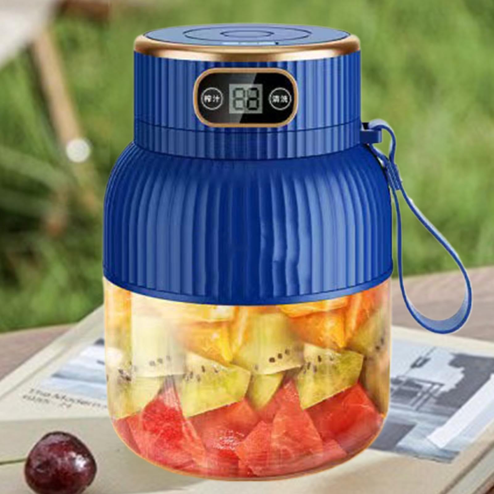 Batidora portátil, exprimidor recargable por USB, exprimidor personal para | diario, licuadoras al vacío de 600 ml, ideal para batidos y batidos del entrenamiento
