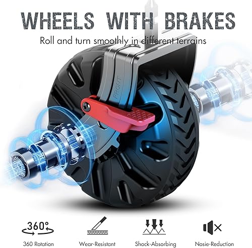 Miniatura 28 de PORTAL Carros plegables plegables de playa, resistentes con ruedas todo terreno para exteriores, campamento, jardín, compras, comestibles, plegable