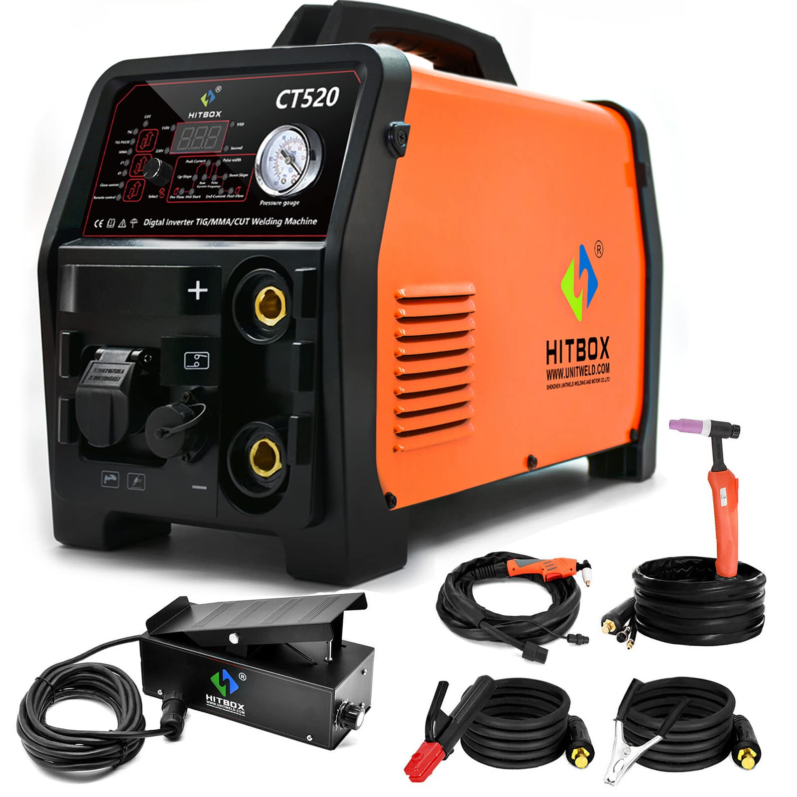 HITBOX CT520 3 in 1 Plasma Cutter 50A + Pulse TIG Welder 200A