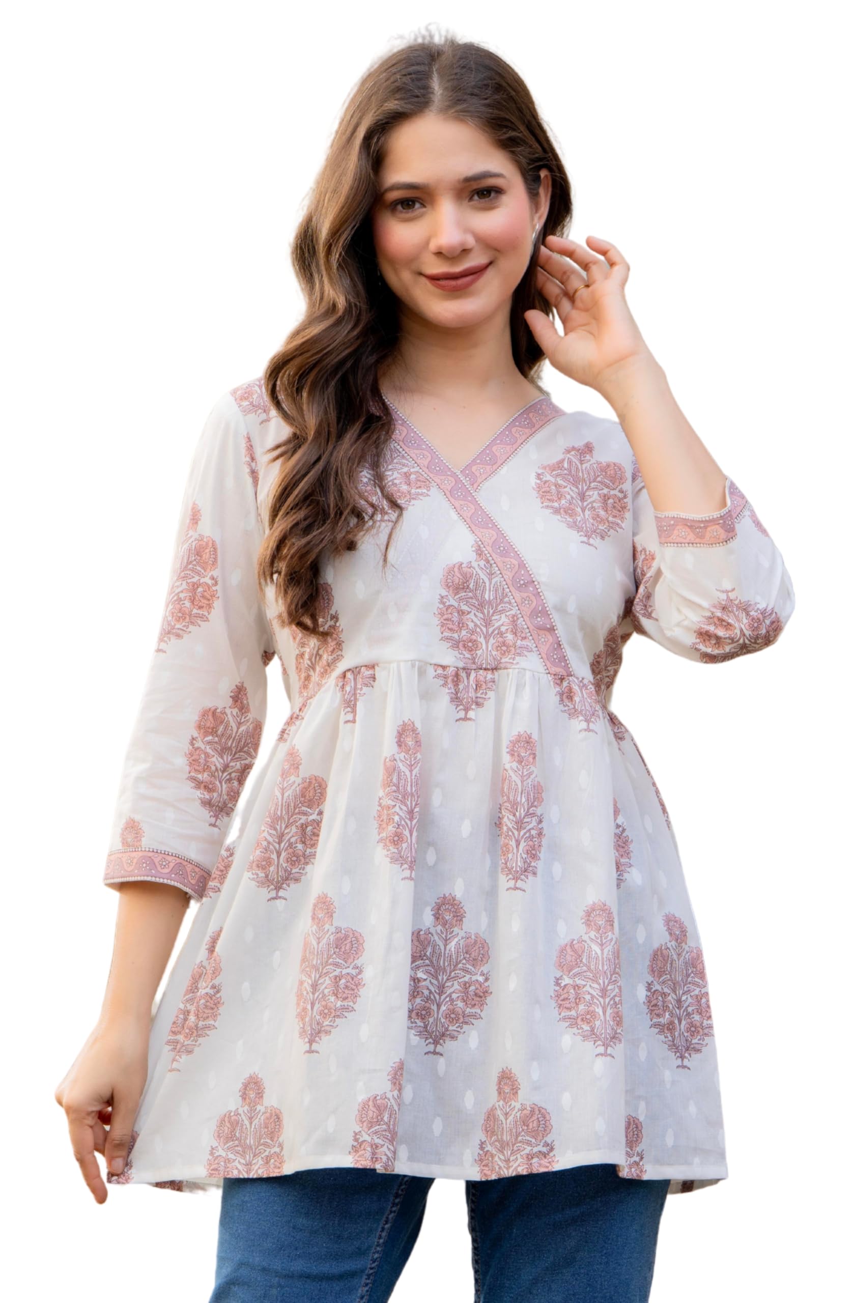 rytras Women Pure Cotton Printed Tunic Top | Comfortable Everyday-picture-44