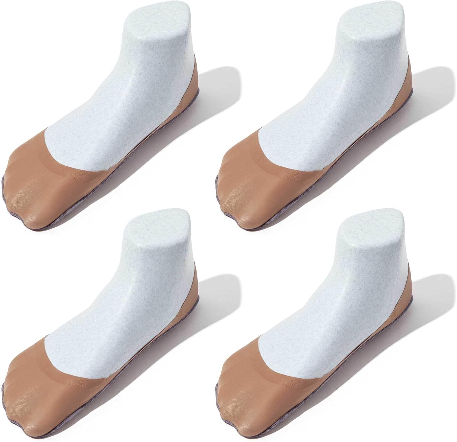 SHEEC Men’s No Show Socks for Flats | Non-Slip Invisible Liners for Heels & Ballet Shoes | Soft, Lightweight | 4 or 6 Pairs