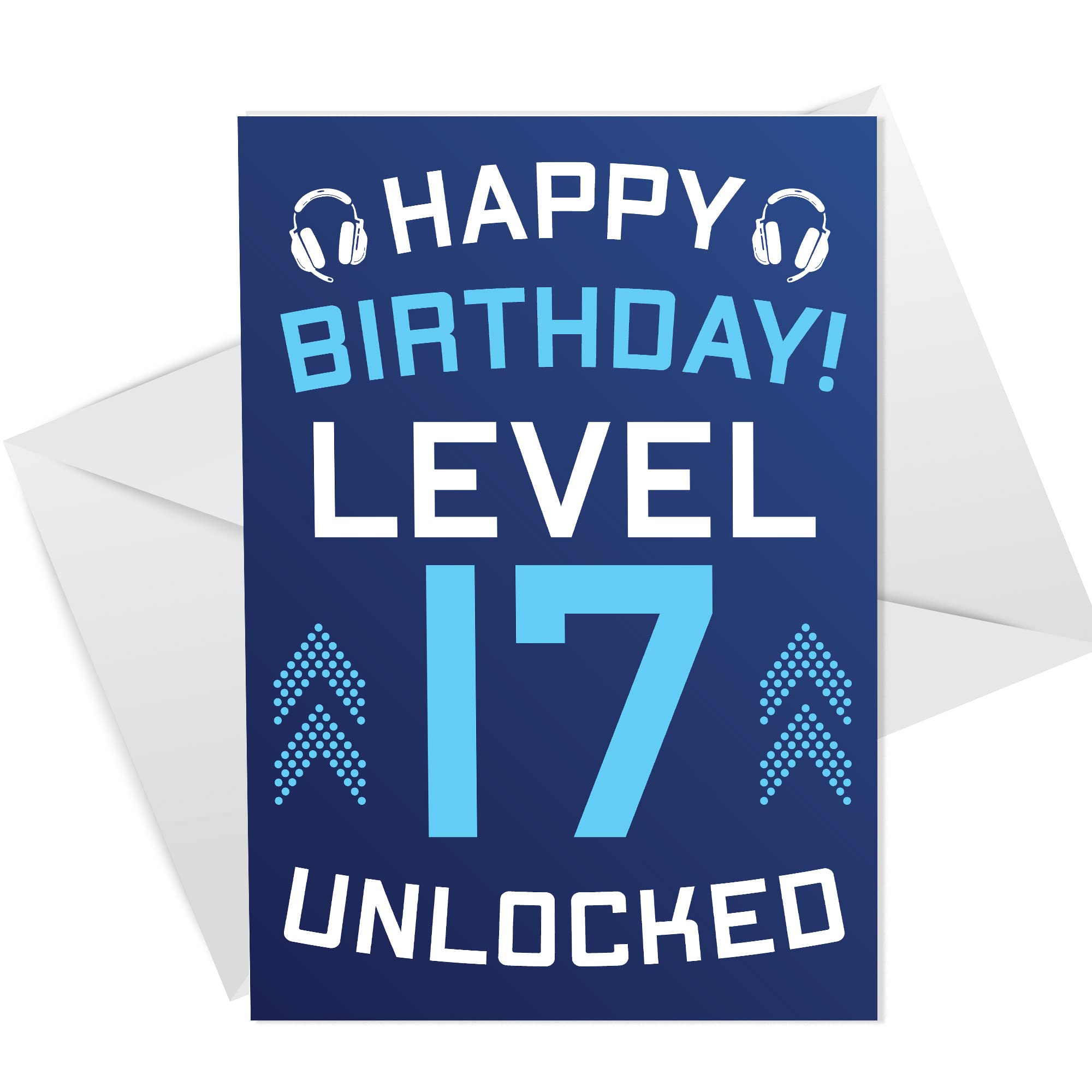 RED OCEAN 17th Birthday Gamer Card For Son Brother Gaming Theme Birthday Card For Boys
