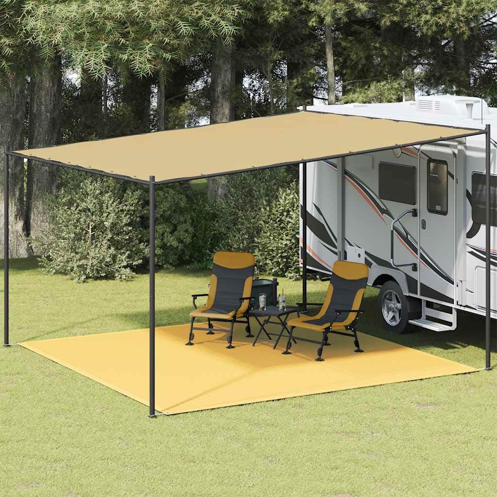 Tapis de tente bleu gris 200 x polyéthylène résistant aux intempéries facilement pliable pour camping, extérieur, jardin, plage, trekking, pique-nique, durable, facile à nettoyer, robuste