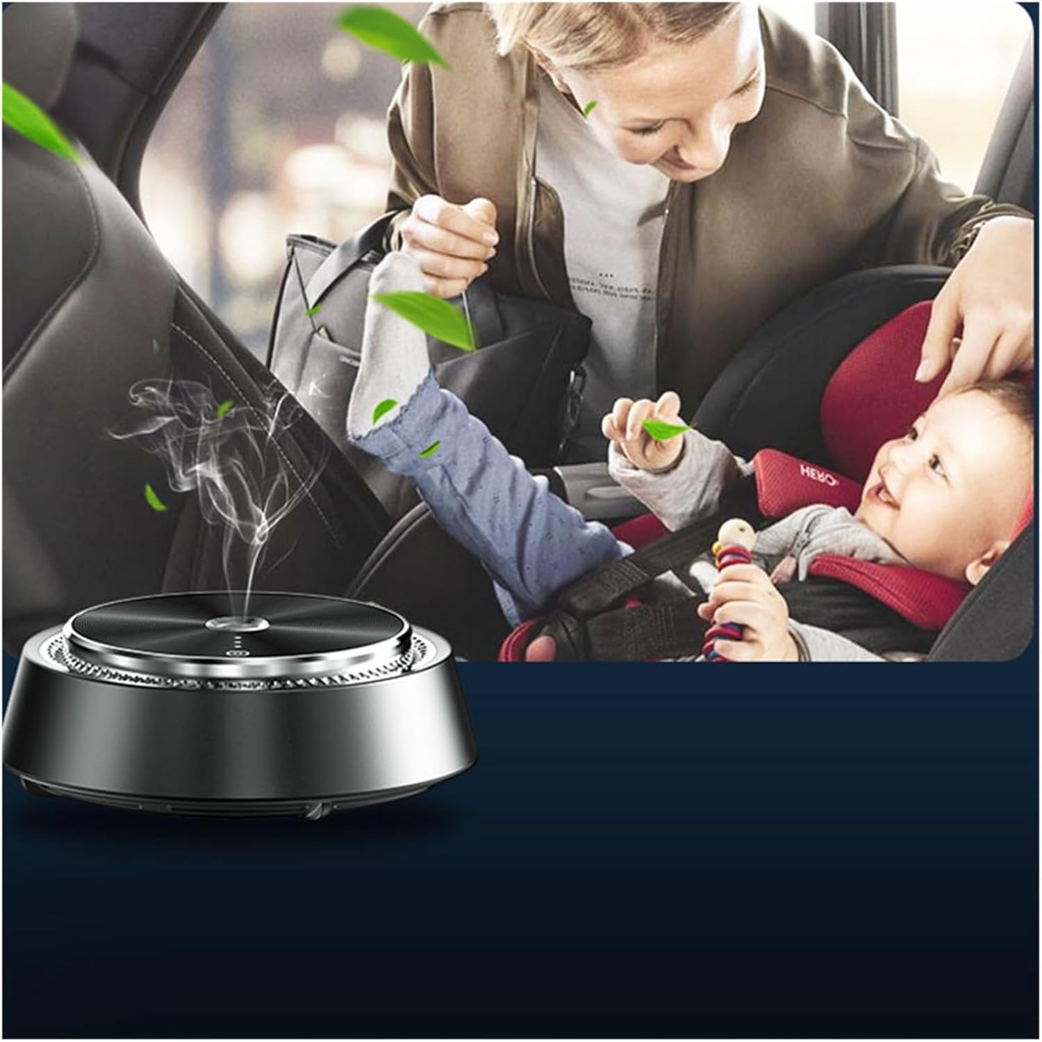 Electric Aroma Diffuser - Essential Oil Car Air Freshener & Aromatherapy Perfume for Clean Air(Ocean Diffuser)