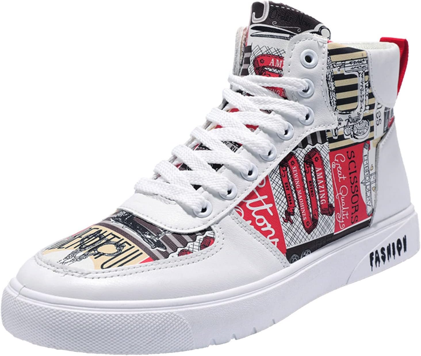 Men's Running Shoes Fashion Freestyle Hi-Top Casual Sports Shoes High Top Trainers Hiking Shoes High Trainers Casual Shoes Fitness High Shoes Comfort Fit Walking Shoes Trainers